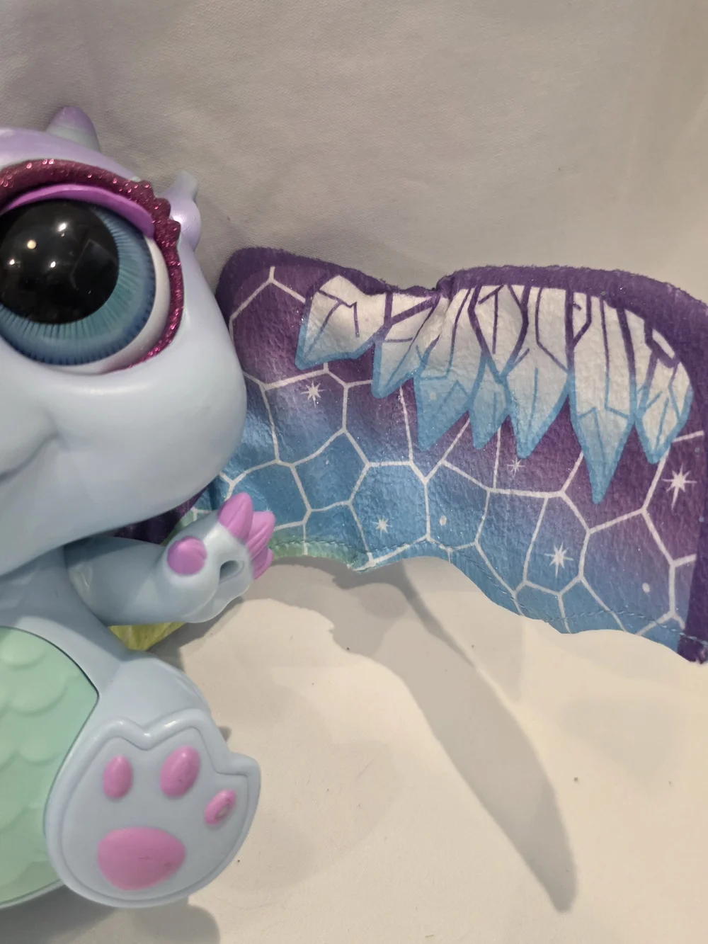 Working FurReal MoodWings Purple and Blue Snow Dragon G1 Baby Toy 2020 Hasbro